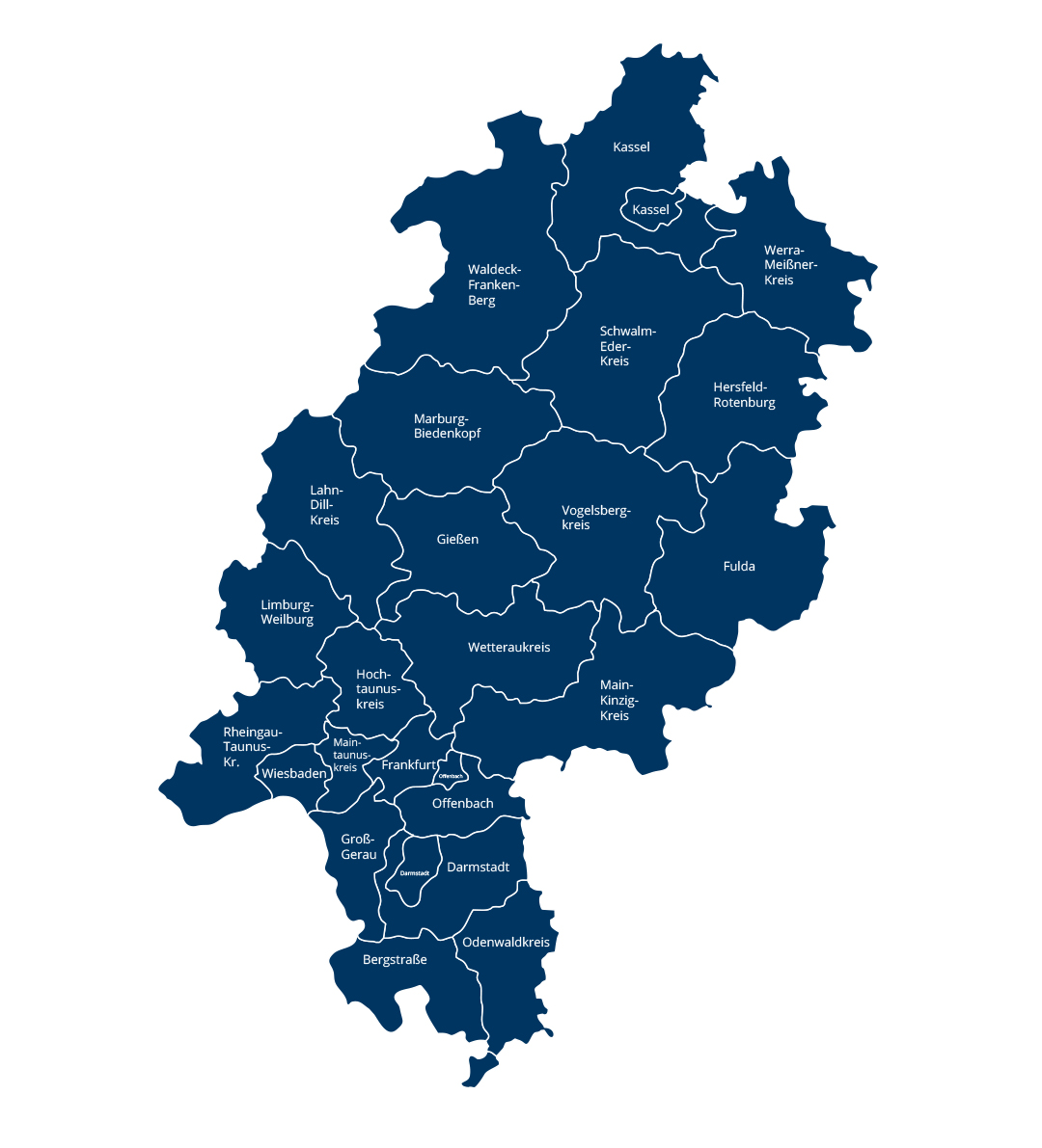 Karte Hessen